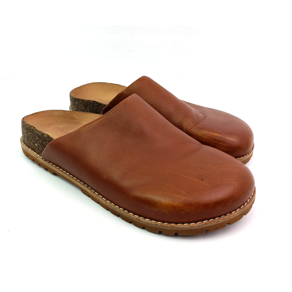 Madewell Brown Leather Mules